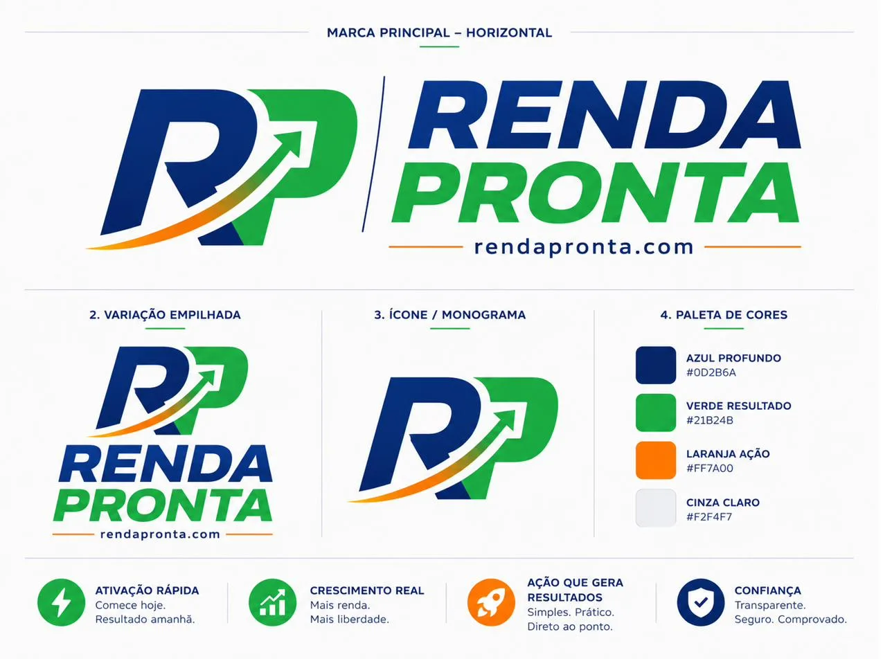 Identidade visual oficial do Renda Pronta